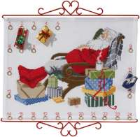 Набор для вышивания календаря PERMIN арт 34-2621 "Рождественский календарь"