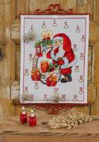 Набор для вышивания календаря PERMIN арт 34-3266 "Санта Клаус"