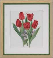 Набор для вышивания PERMIN арт 70-2301 "Красные тюльпаны"